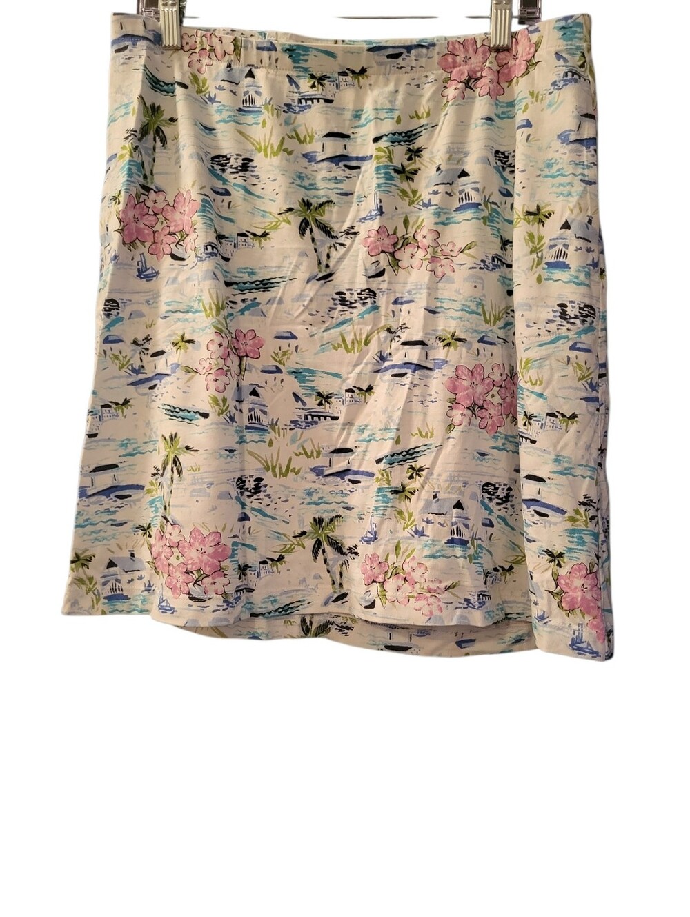 J Jill Floral Beach Skirt sz M